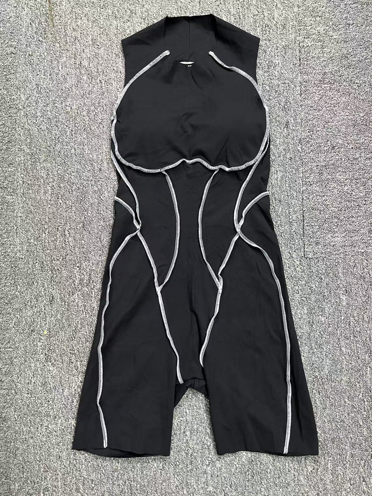 Monos de yoga de una pieza para mujer, sin espalda, FGB11501