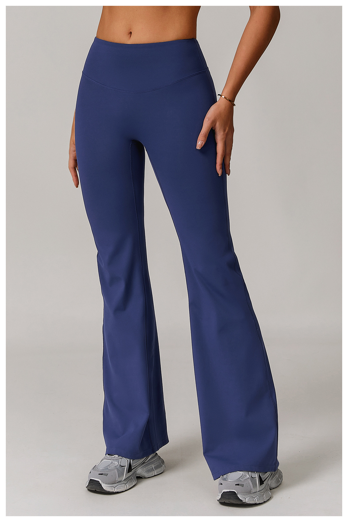 Pantalones deportivos acampanados elásticos para mujer, para yoga, FGBDCK9172