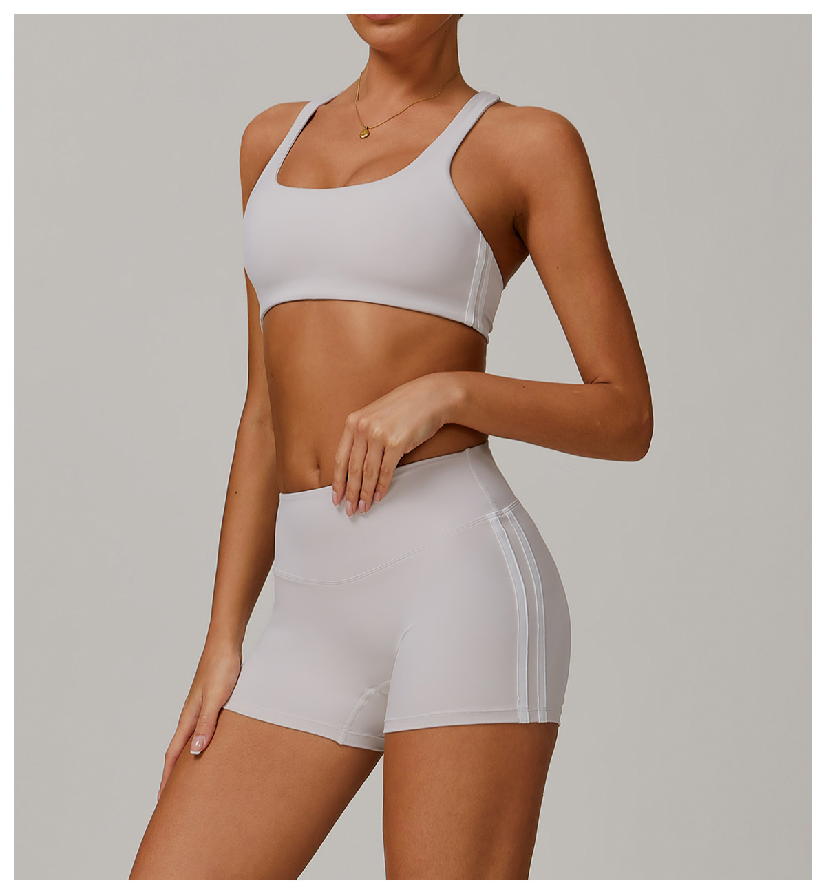 Sujetador deportivo suave de secado rápido y alto impacto para mujer FGBDWX3020