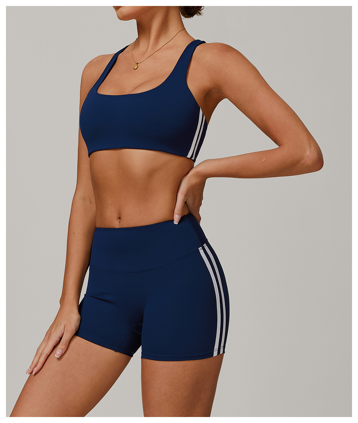 Sujetador deportivo suave de secado rápido y alto impacto para mujer FGBDWX3020