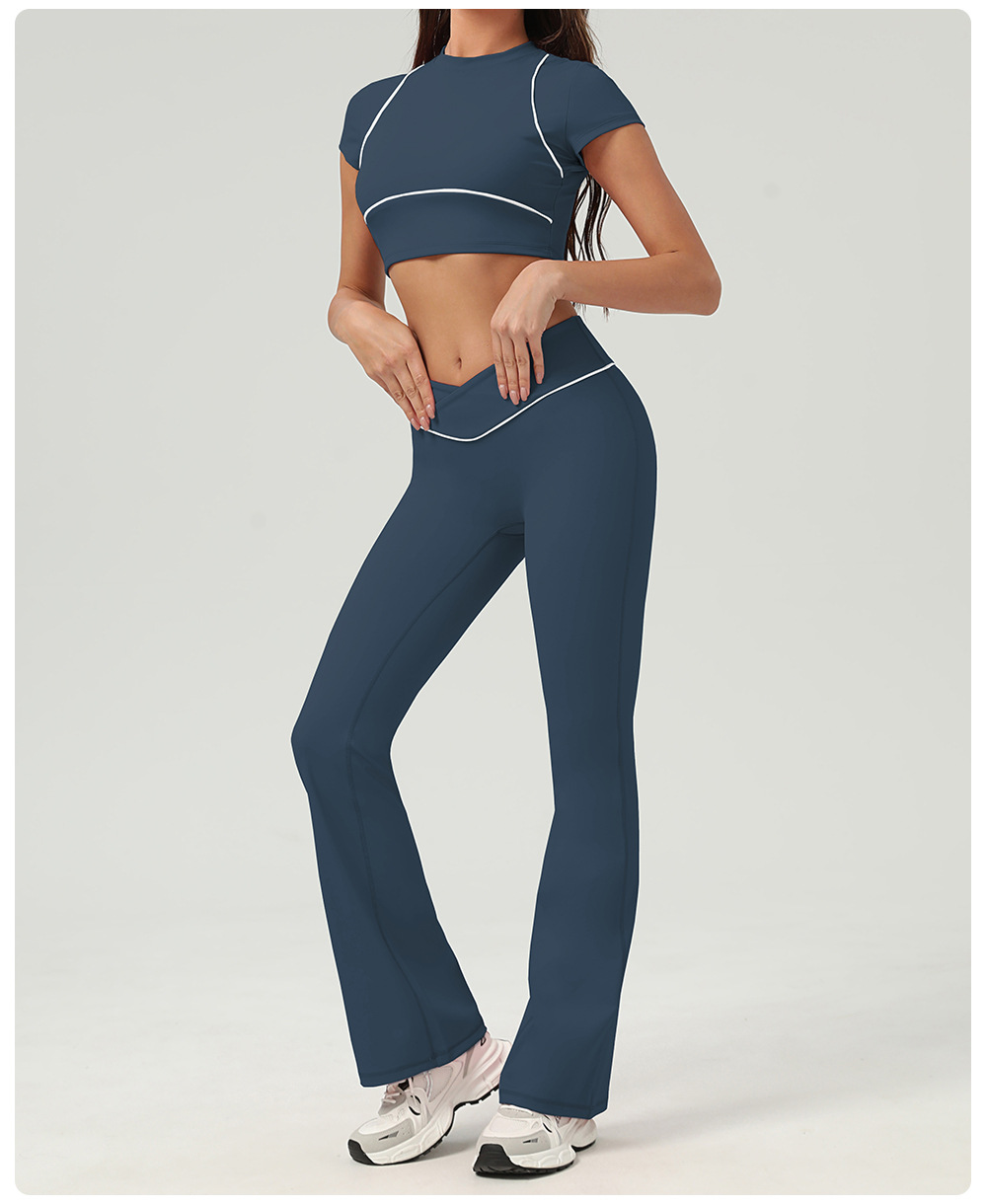 Conjunto de 3 piezas de ropa deportiva de tenis, tops, pantalones y faldas para mujer FGB2513