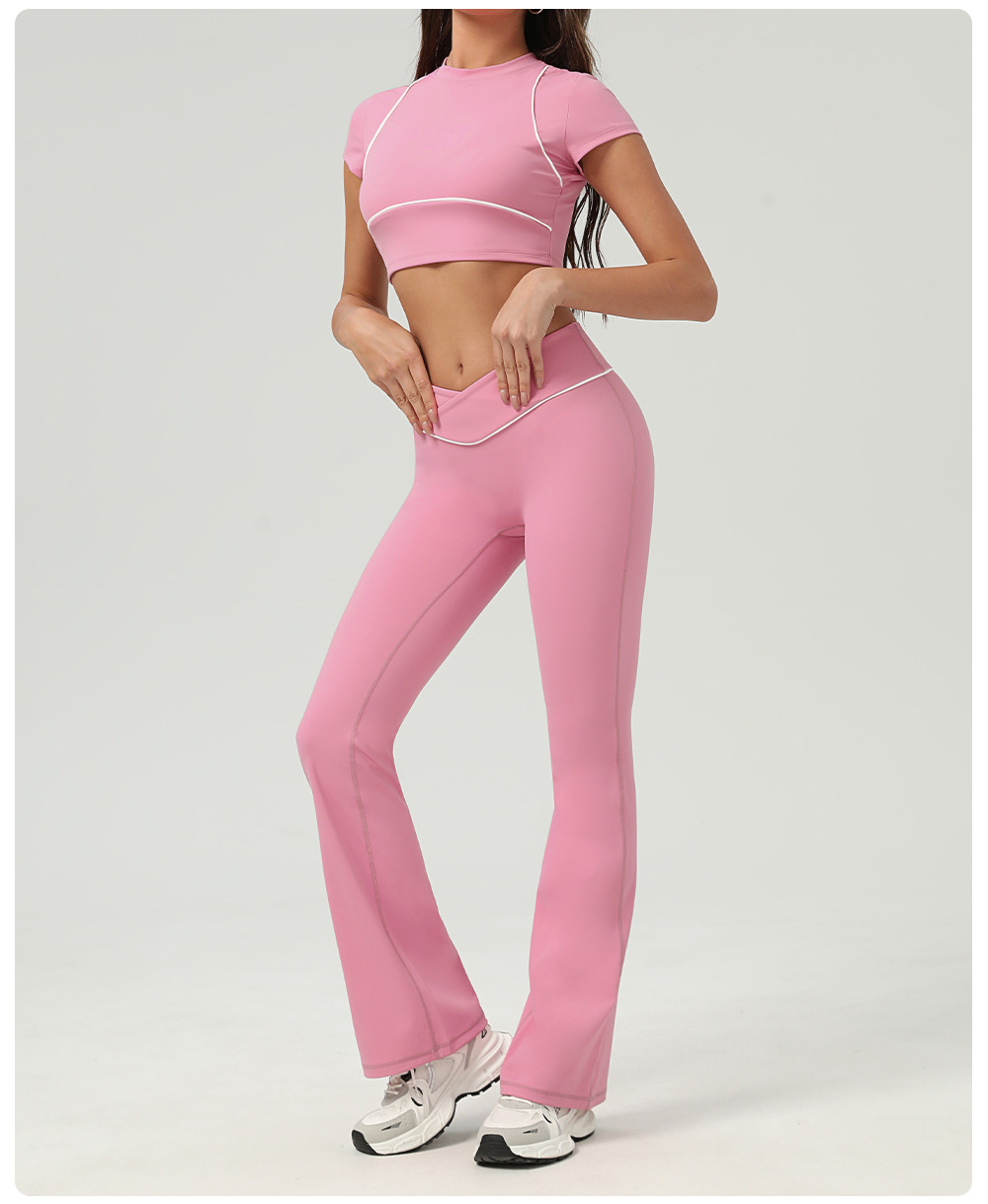 Conjunto de 3 piezas de ropa deportiva de tenis, tops, pantalones y faldas para mujer FGB2513