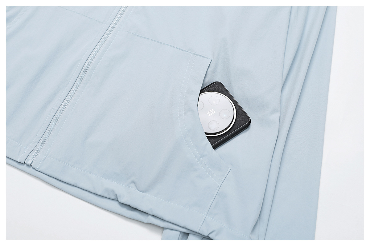 Chaqueta cortavientos transpirable con cremallera completa para mujer FGBEWT3043