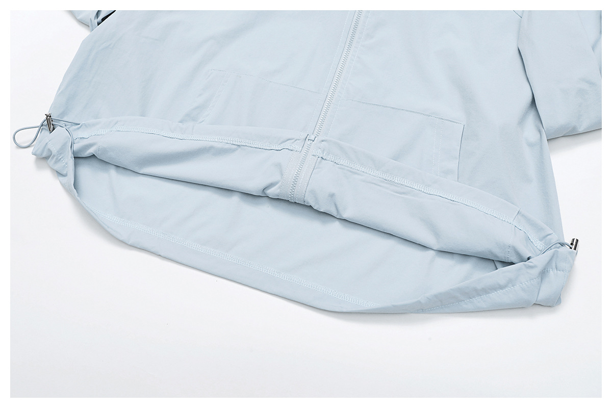 Chaqueta cortavientos transpirable con cremallera completa para mujer FGBEWT3043