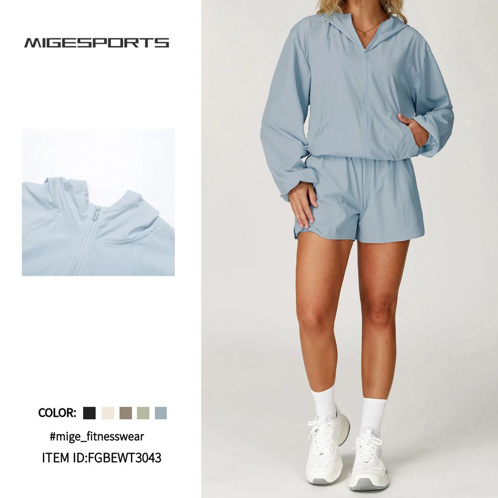 NUEVA Llegada | FGBEWT3043 Chaqueta Deportiva con Protección Solar y Tela Refrigerante – Funcionalidad y Estilo para Cada Día