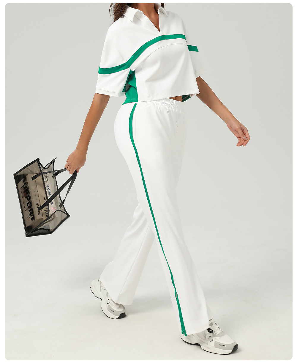 Pantalones deportivos casuales acampanados para mujer FGBSM2515