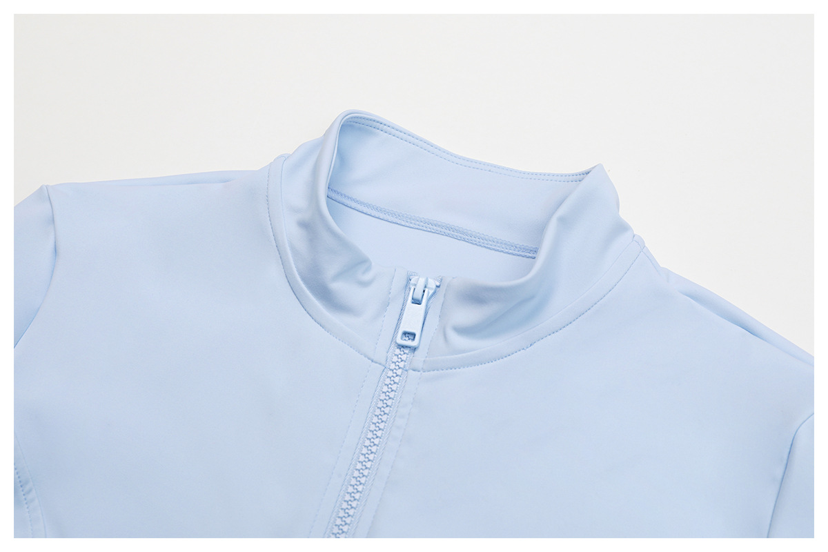 Chaquetas de yoga para mujer con doble cremallera para gimnasio y fitness FGBEWT2000