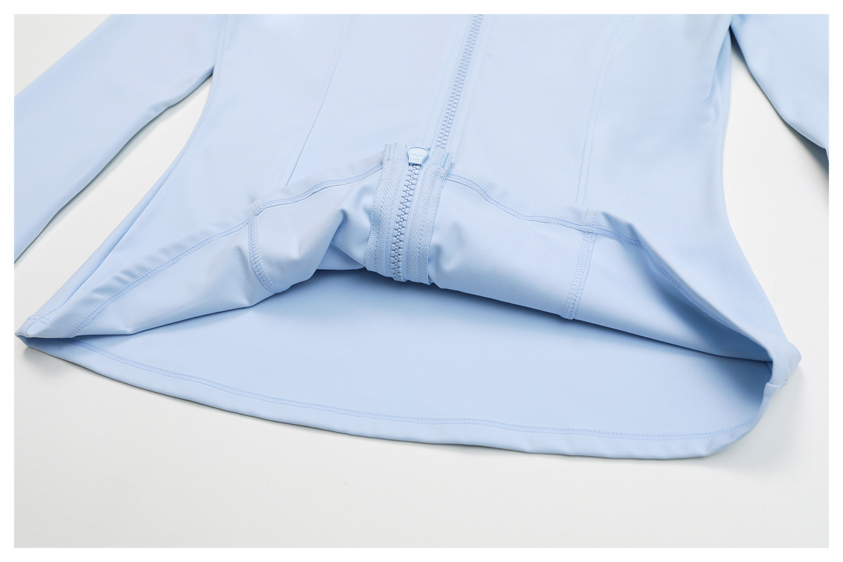 Chaquetas de yoga para mujer con doble cremallera para gimnasio y fitness FGBEWT2000