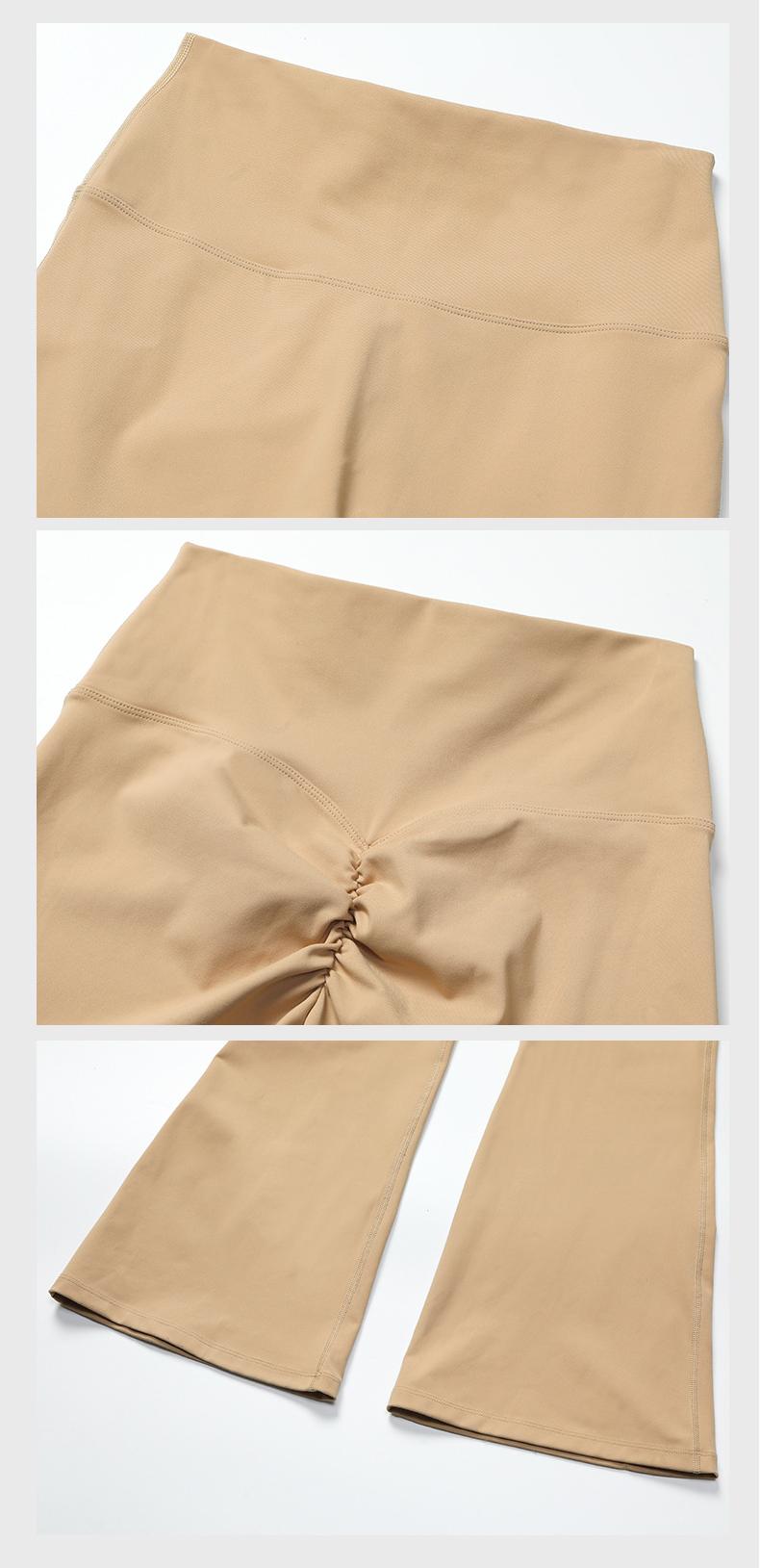 Leggings de yoga de pierna ancha y realce de glúteos para mujer FGB8008