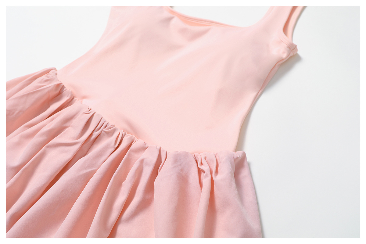 Falda de tenis de nailon de secado rápido para mujer, vestido de golf con bolsillo FGBDLT4001
