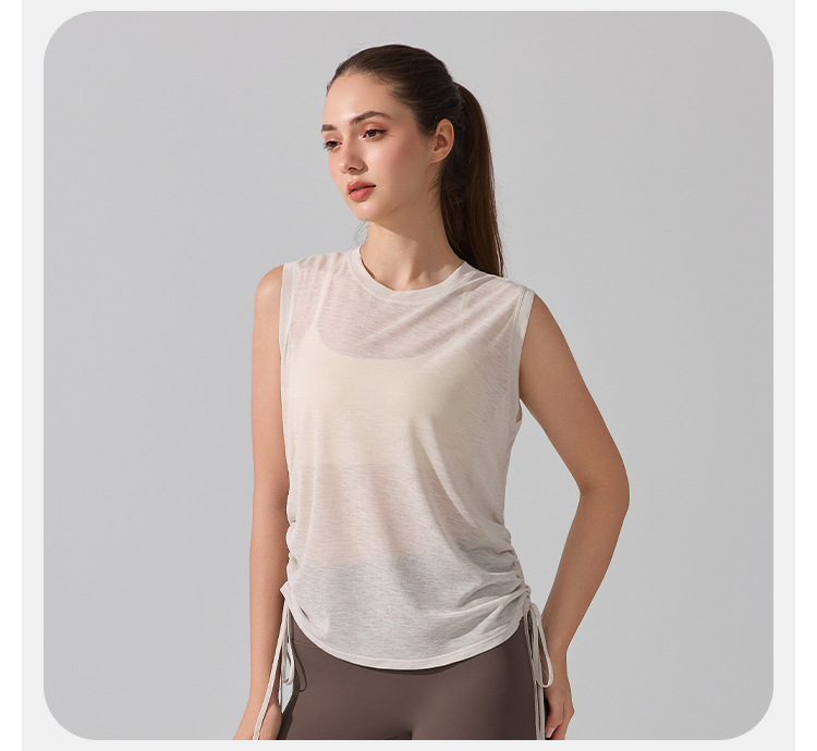 Chaleco de yoga sin mangas para mujer, transpirable, de secado rápido, para gimnasio y fitness, FGBYB395