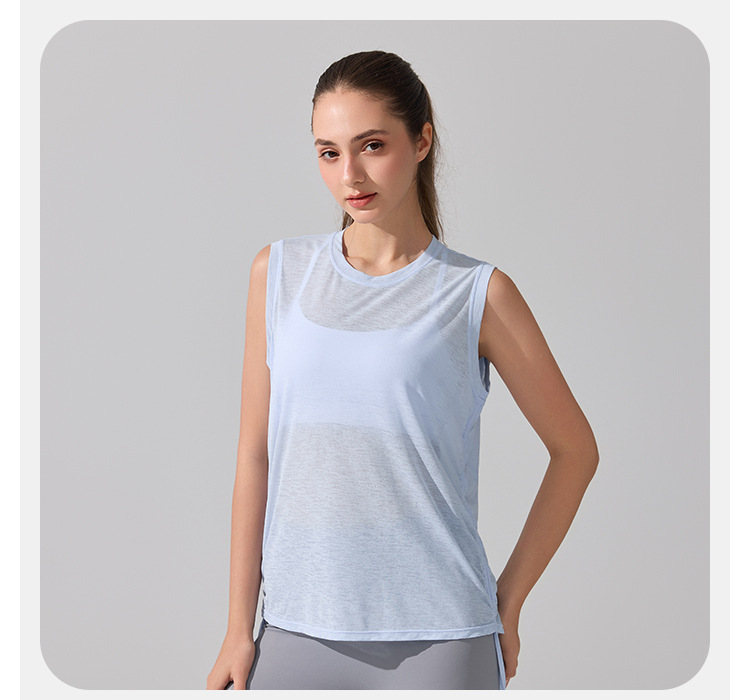 Chaleco de yoga sin mangas para mujer, transpirable, de secado rápido, para gimnasio y fitness, FGBYB395