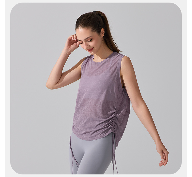 Chaleco de yoga sin mangas para mujer, transpirable, de secado rápido, para gimnasio y fitness, FGBYB395