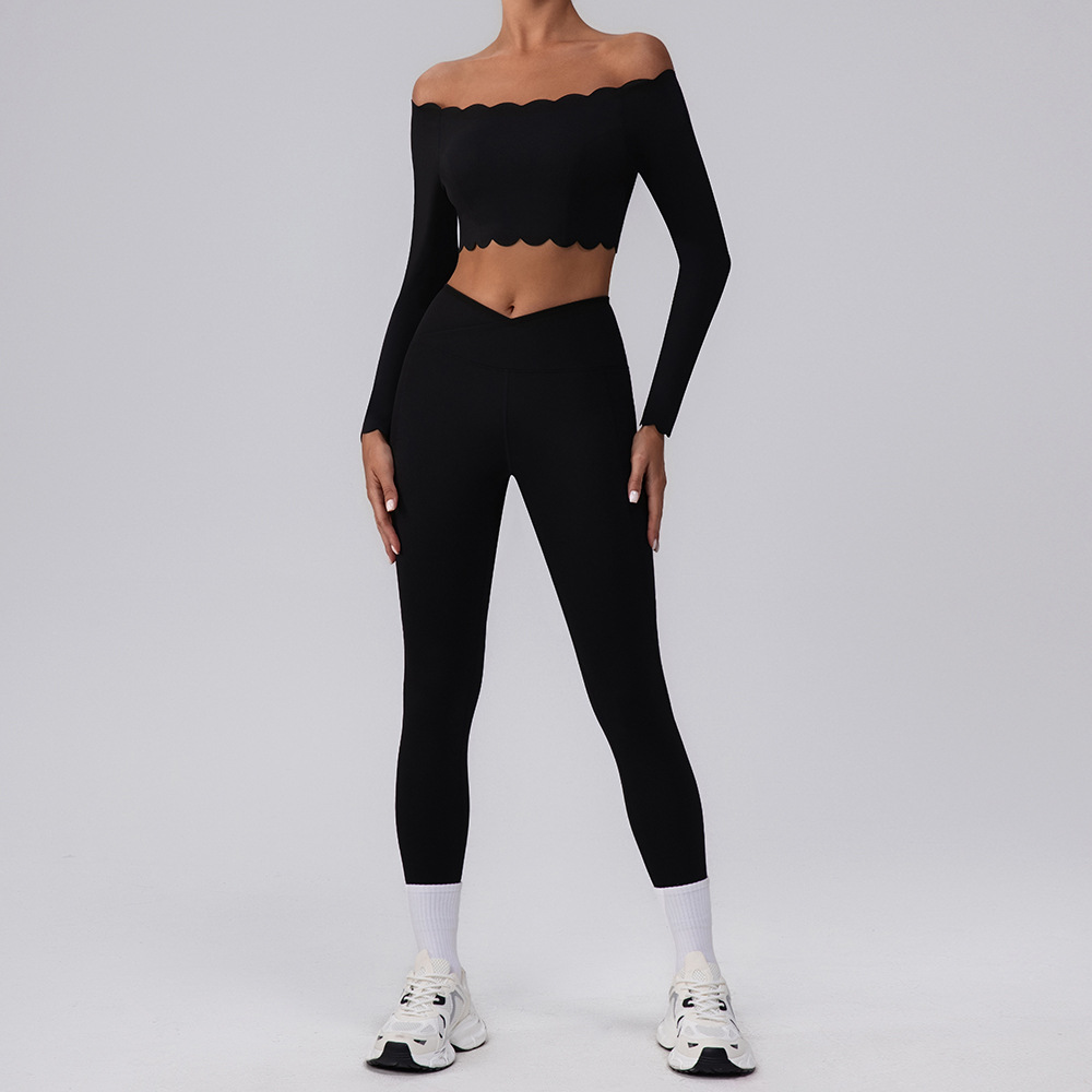 Conjunto de yoga para mujer, con sujetadores y leggings desmontables, FGBYW542 KW421-YW544 KW421