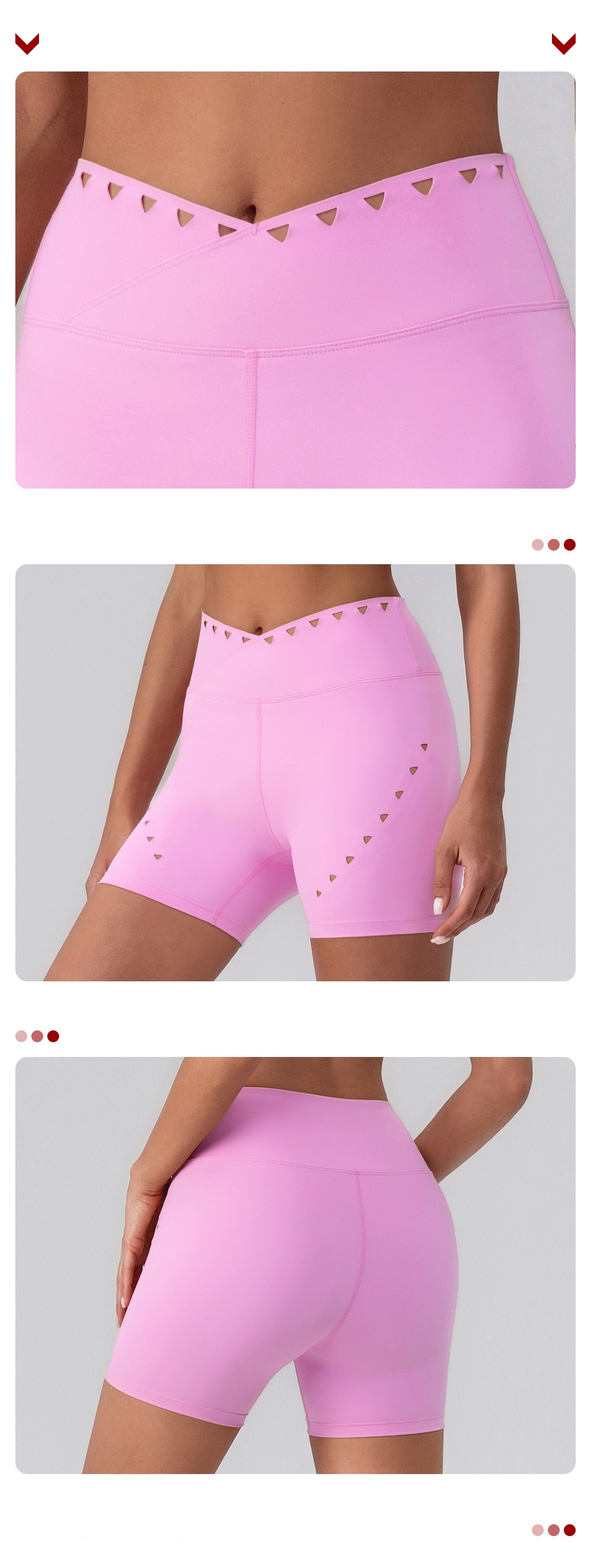 Conjunto de entrenamiento para mujer con sujetador deportivo, pantalones cortos y leggings de yoga FGBYW548 KW423-YW548 KW425