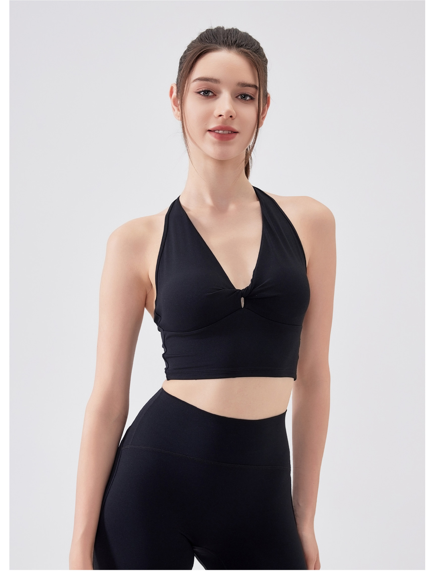 Sujetador deportivo con espalda en forma de T para mujer FGBWX5314