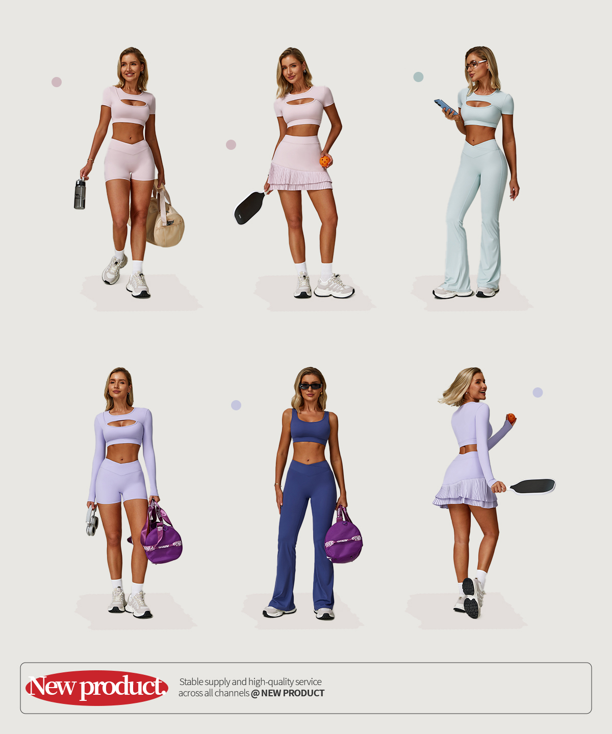Nuevo Producto: Conjunto de Ropa de Yoga de 7 Piezas FGBTZ4501 ¡Ya Disponible!