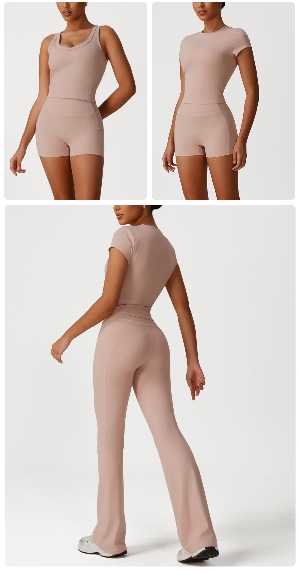 Conjuntos de yoga para mujer, ropa deportiva para entrenamiento, FGBSM2526
