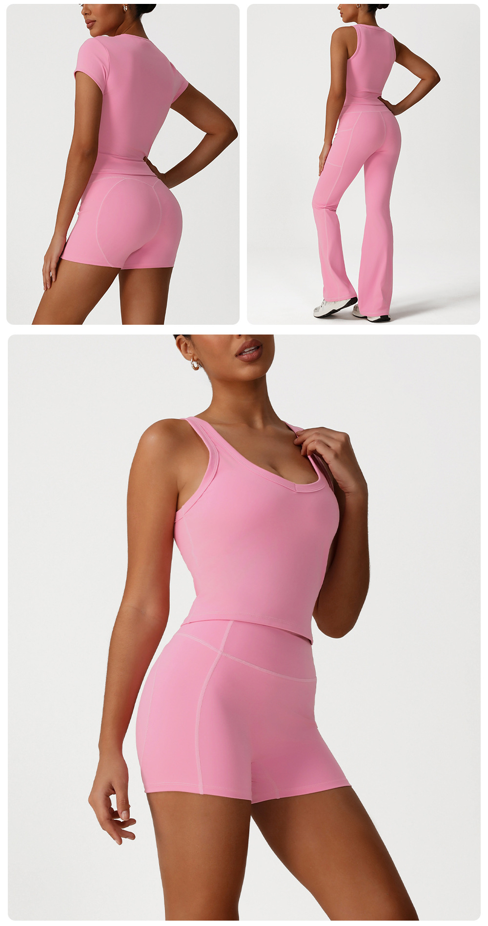 Conjuntos de yoga para mujer, ropa deportiva para entrenamiento, FGBSM2526