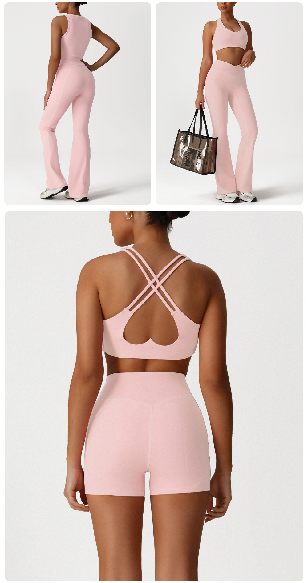 Conjuntos de yoga para mujer, ropa deportiva para entrenamiento, FGBSM2526