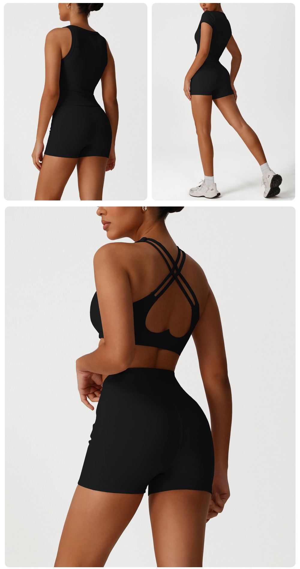 Conjuntos de yoga para mujer, ropa deportiva para entrenamiento, FGBSM2526