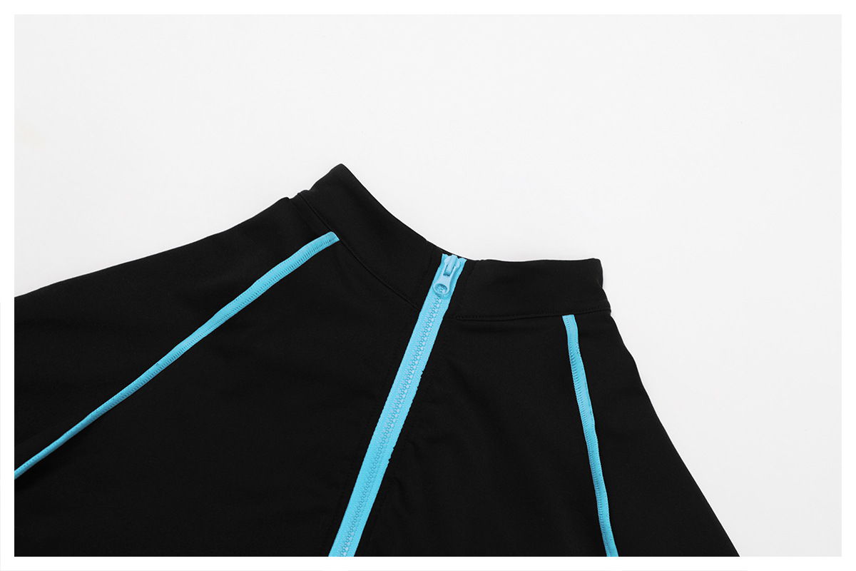 Mono deportivo de una pieza con mangas largas y shorts para mujer FGBELT9318