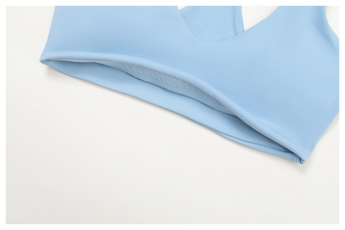 Sujetador de yoga con cuello halter, resistente a los golpes, para mujer, FGBEWX9300