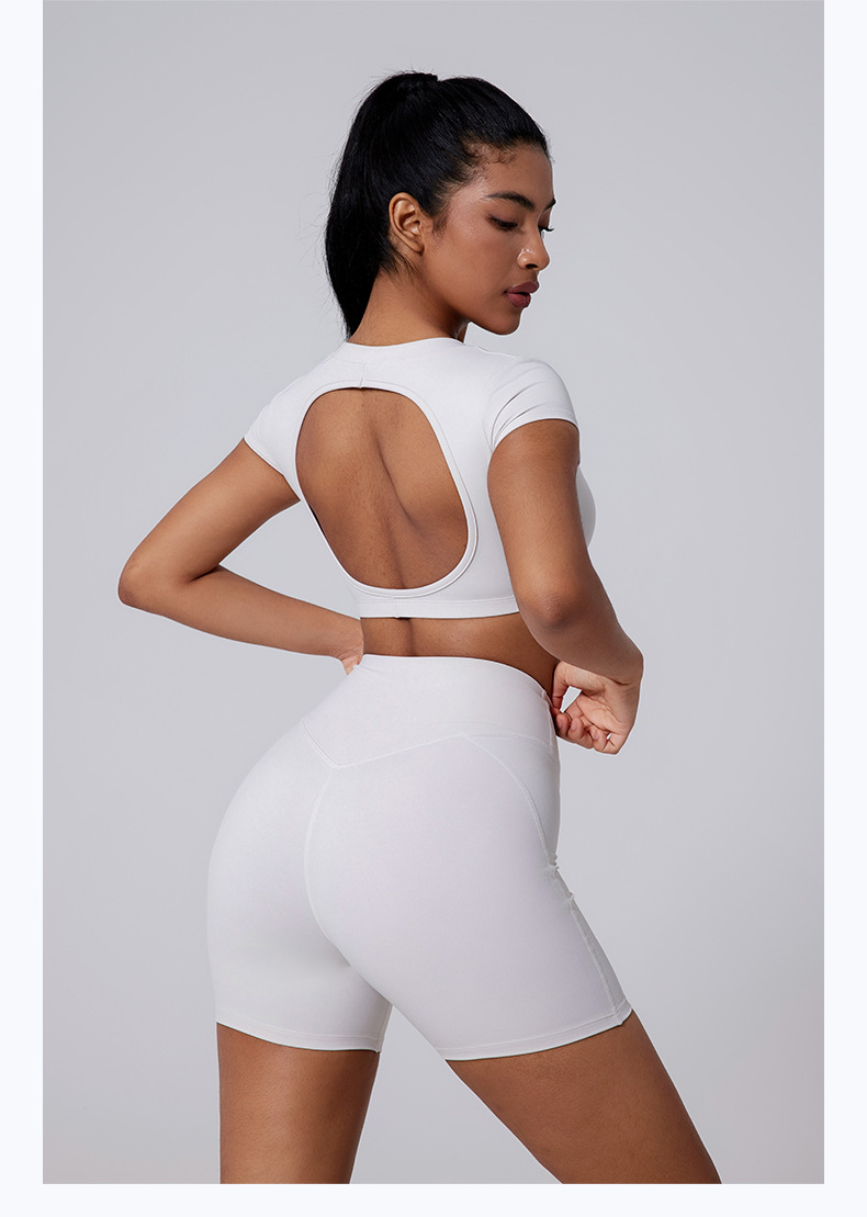 Ropa de entrenamiento de fitness, yoga, running, leggings, pantalones cortos deportivos, FGBYDK3139