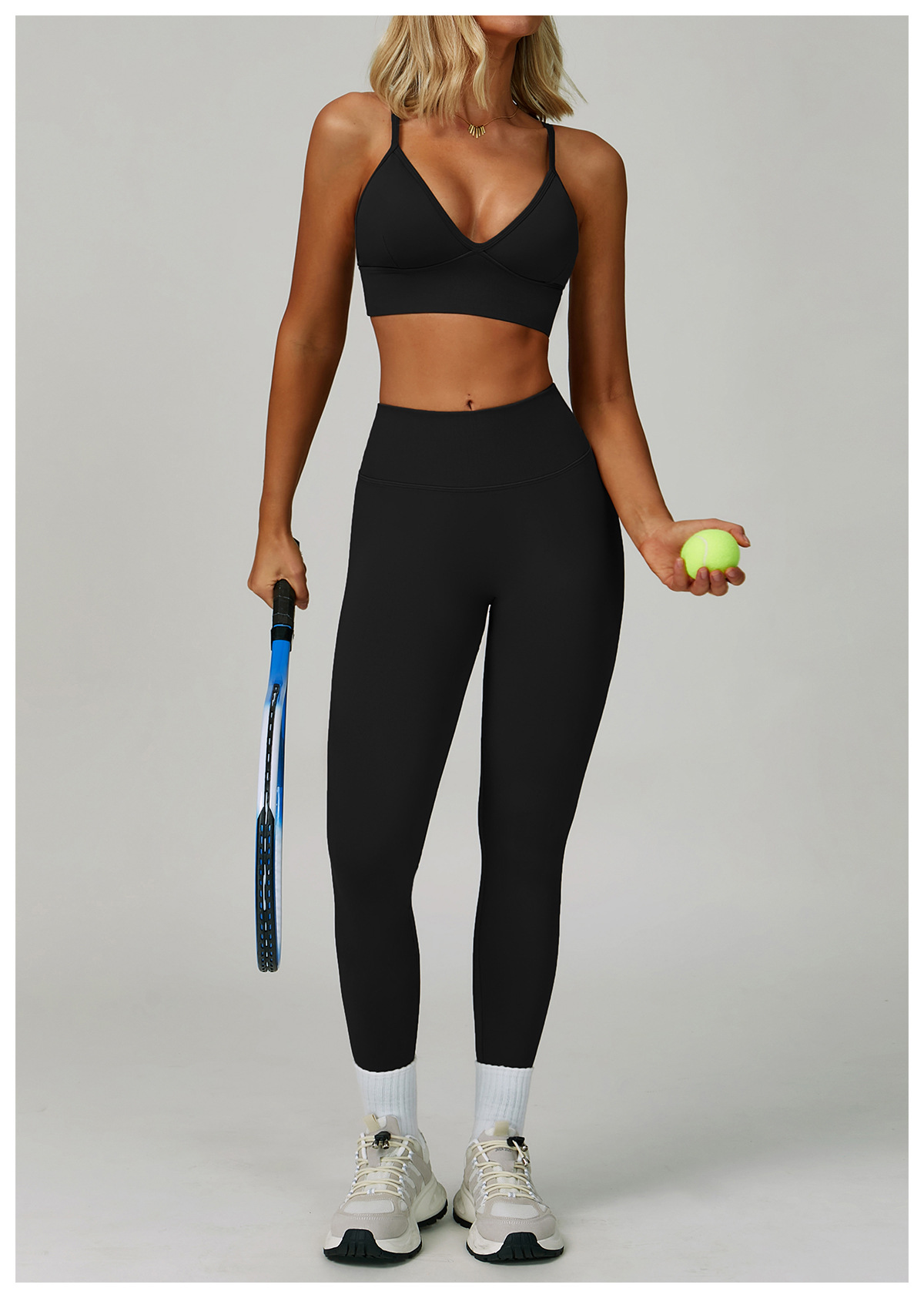 ¡LLEGÓ LA NUEVA COLECCIÓN! Conjunto Deportivo Sin Costuras de 4 Piezas | Código de producto FGBTZ7790