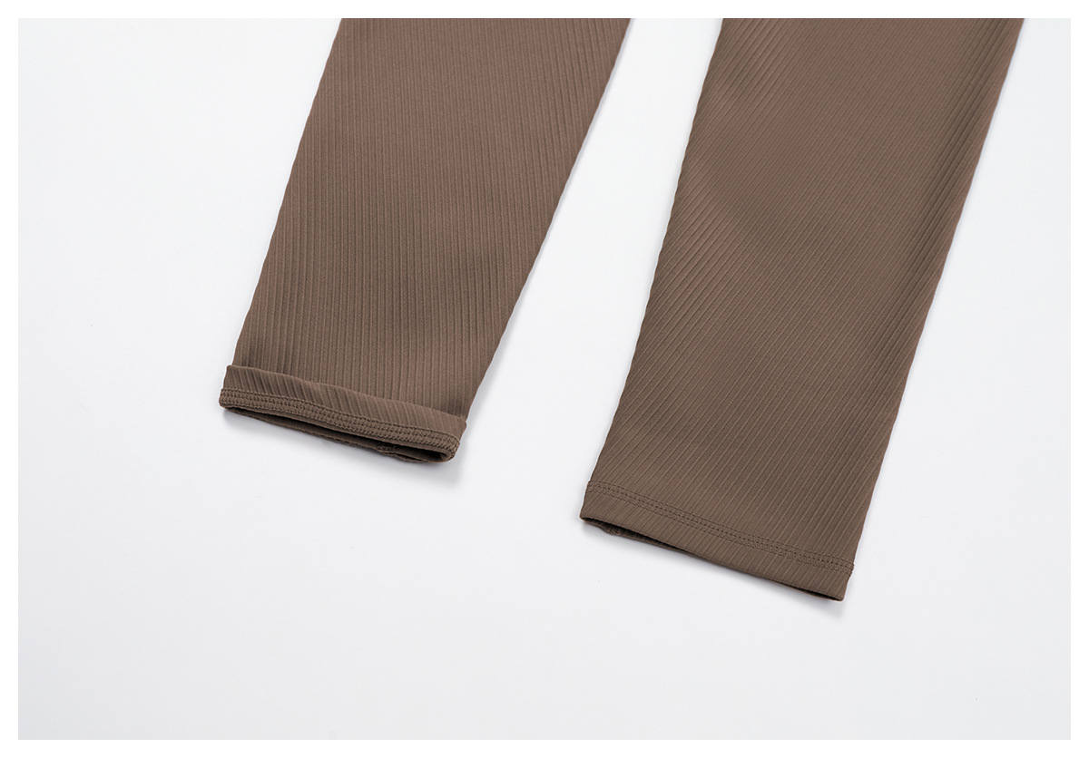 Leggings de yoga sin costuras, diseño personalizado, color, levantamiento de glúteos, FGBECK3093