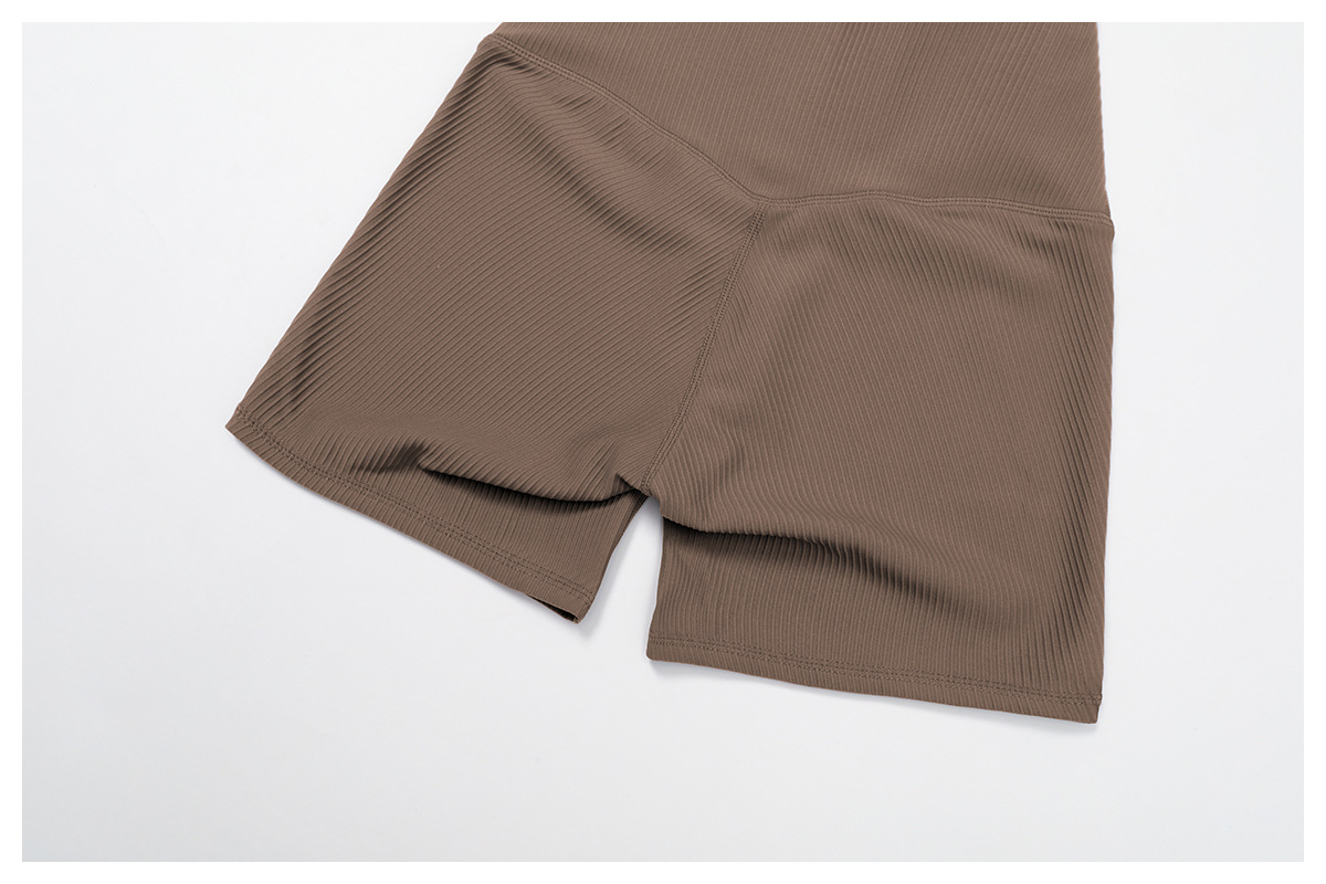 Pantalones cortos de yoga sin costuras para mujer, para entrenamiento físico en el gimnasio, FGBEDK3093