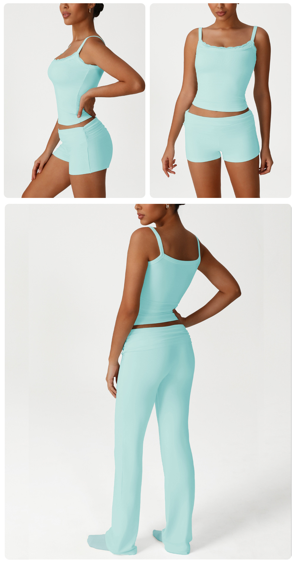 Conjunto deportivo de 3 piezas Naked Feeling para yoga y fitness FGBSM2537