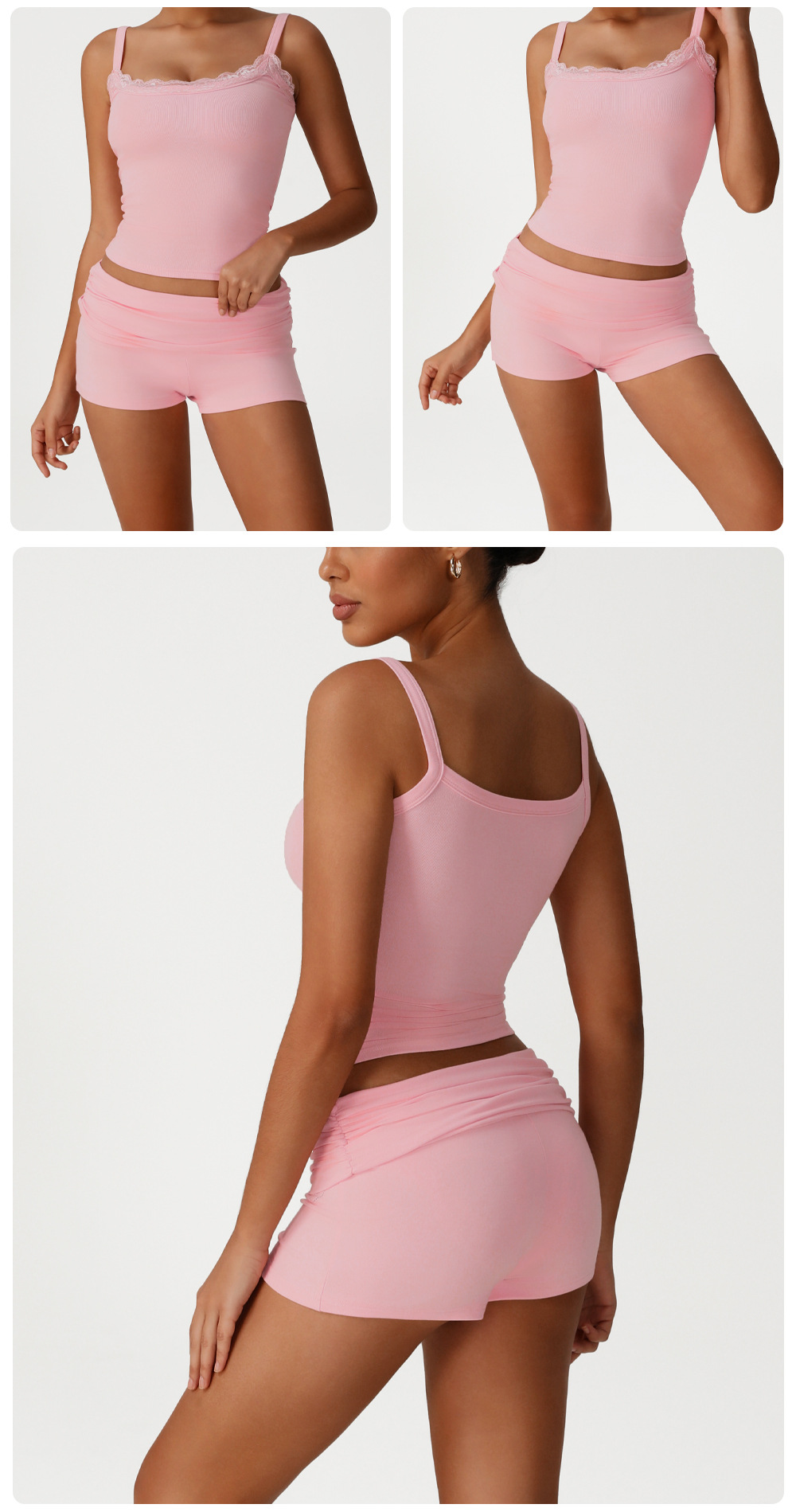 Conjunto deportivo de 3 piezas Naked Feeling para yoga y fitness FGBSM2537