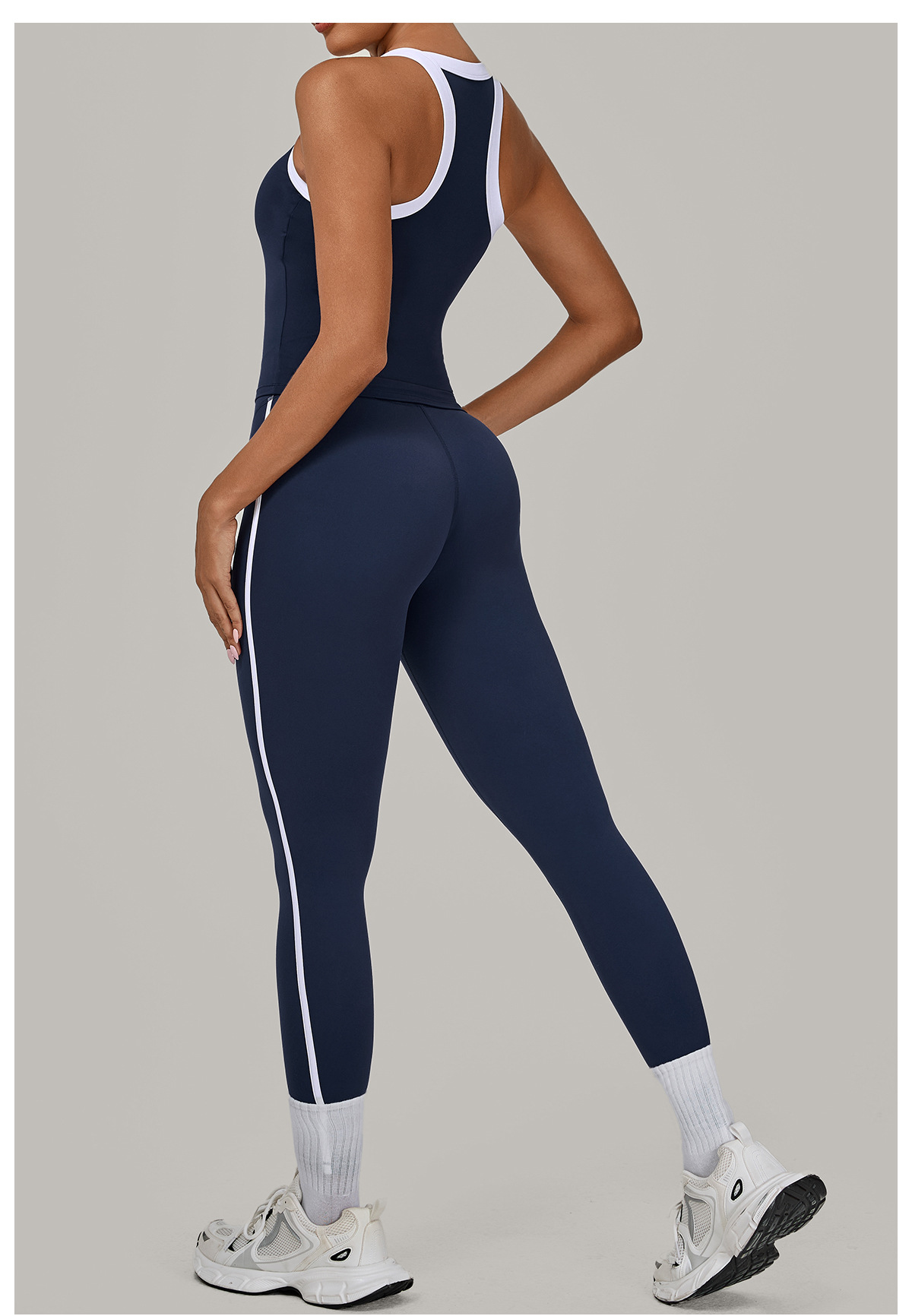 Conjunto de yoga deportivo para mujer, leggings largos de gimnasio, 2 piezas, FGB3230 4601