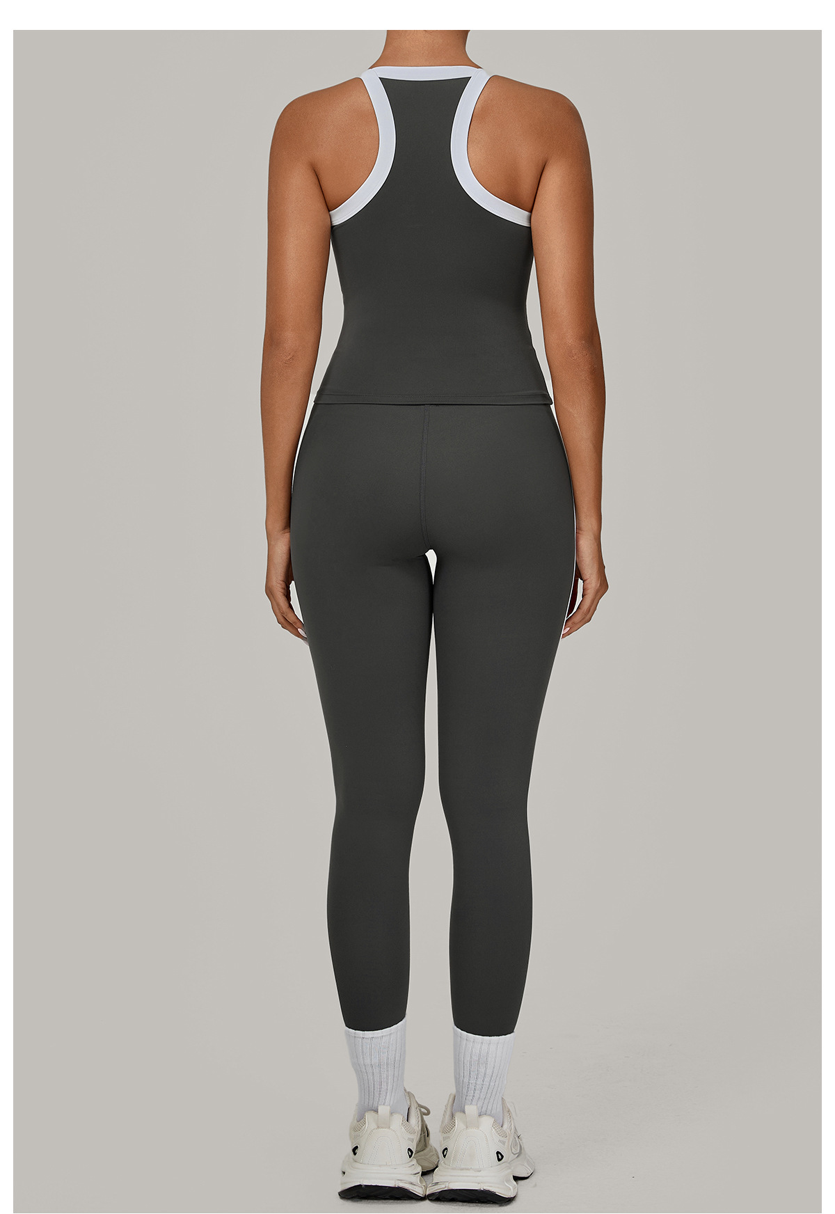 Conjunto de yoga deportivo para mujer, leggings largos de gimnasio, 2 piezas, FGB3230 4601