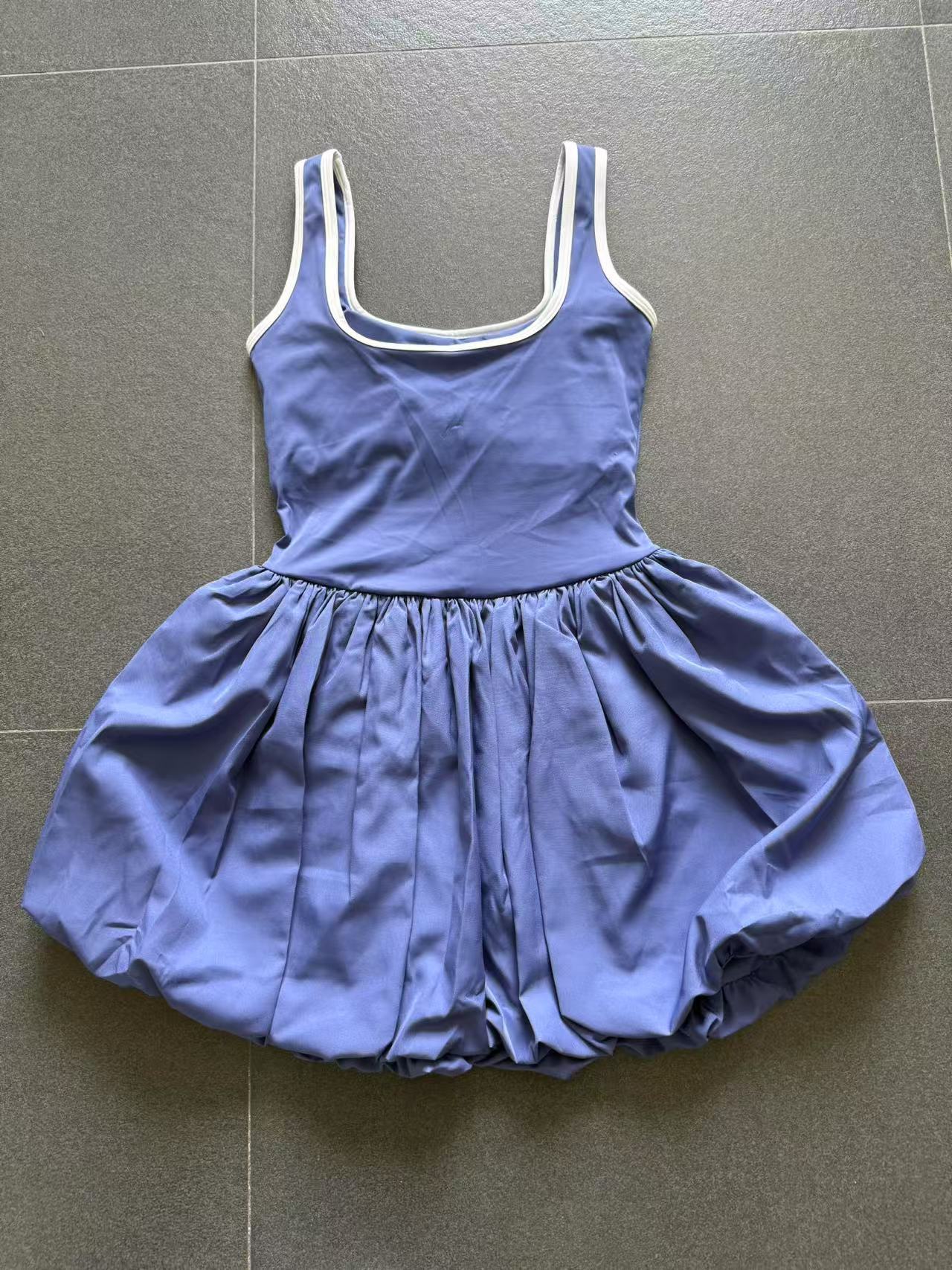 Vestido de yoga sin mangas de verano para mujer, ajustado, deportivo, falda de tenis ajustada, FGB63370