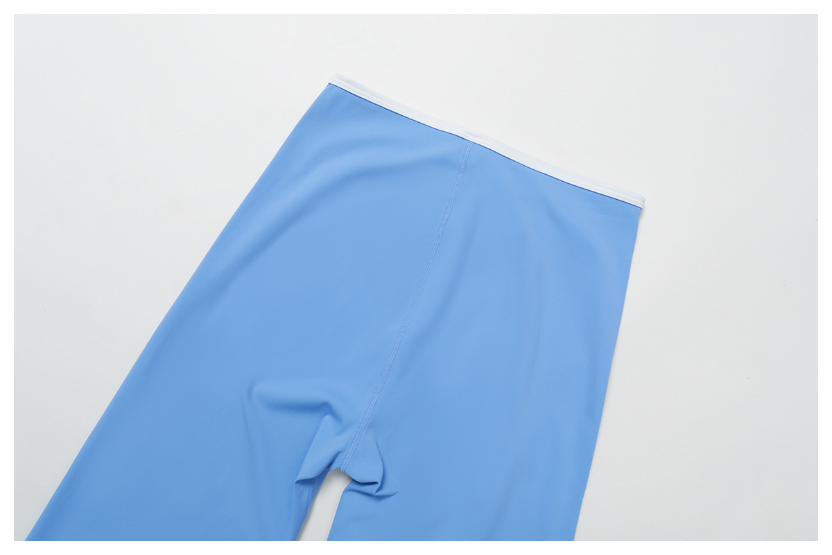 Pantalones de yoga acampanados de cintura alta con diseño de línea de glúteos y pierna ancha FGBECK2017