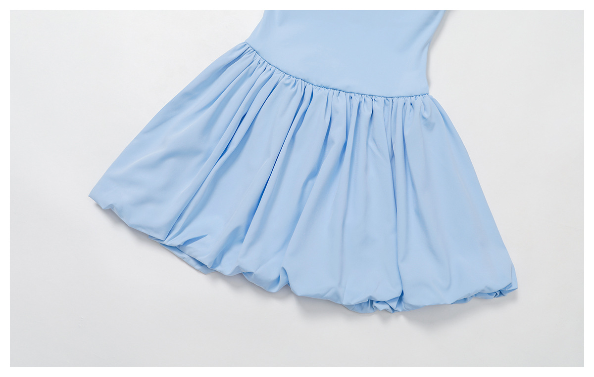 Vestido de tenis con tirantes y espalda cruzada, falda de tenis con pantalones cortos para mujer FGBELT3076