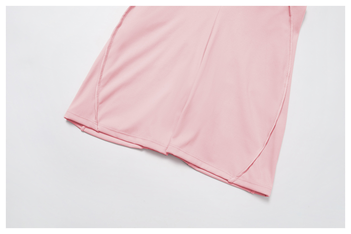 Body deportivo de verano para mujer, con cuello redondo, para yoga, con espalda hueca, FGBELT9320