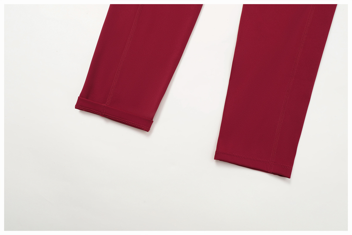 Leggings de yoga con bolsillo lateral y diseno en V para mujer, FGBECK2030-1