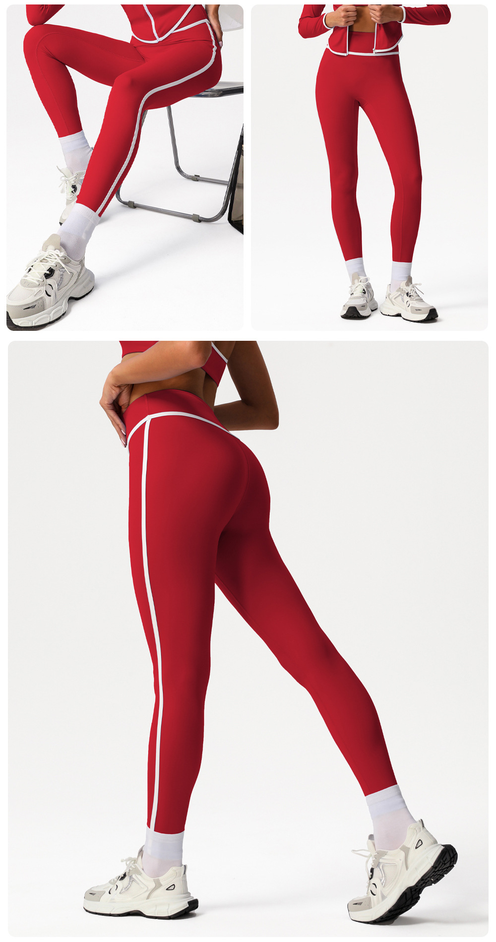 Leggings de yoga para mujer, con diseno de cadera, para correr, fitness, gimnasio, fitness, FGBSM2393