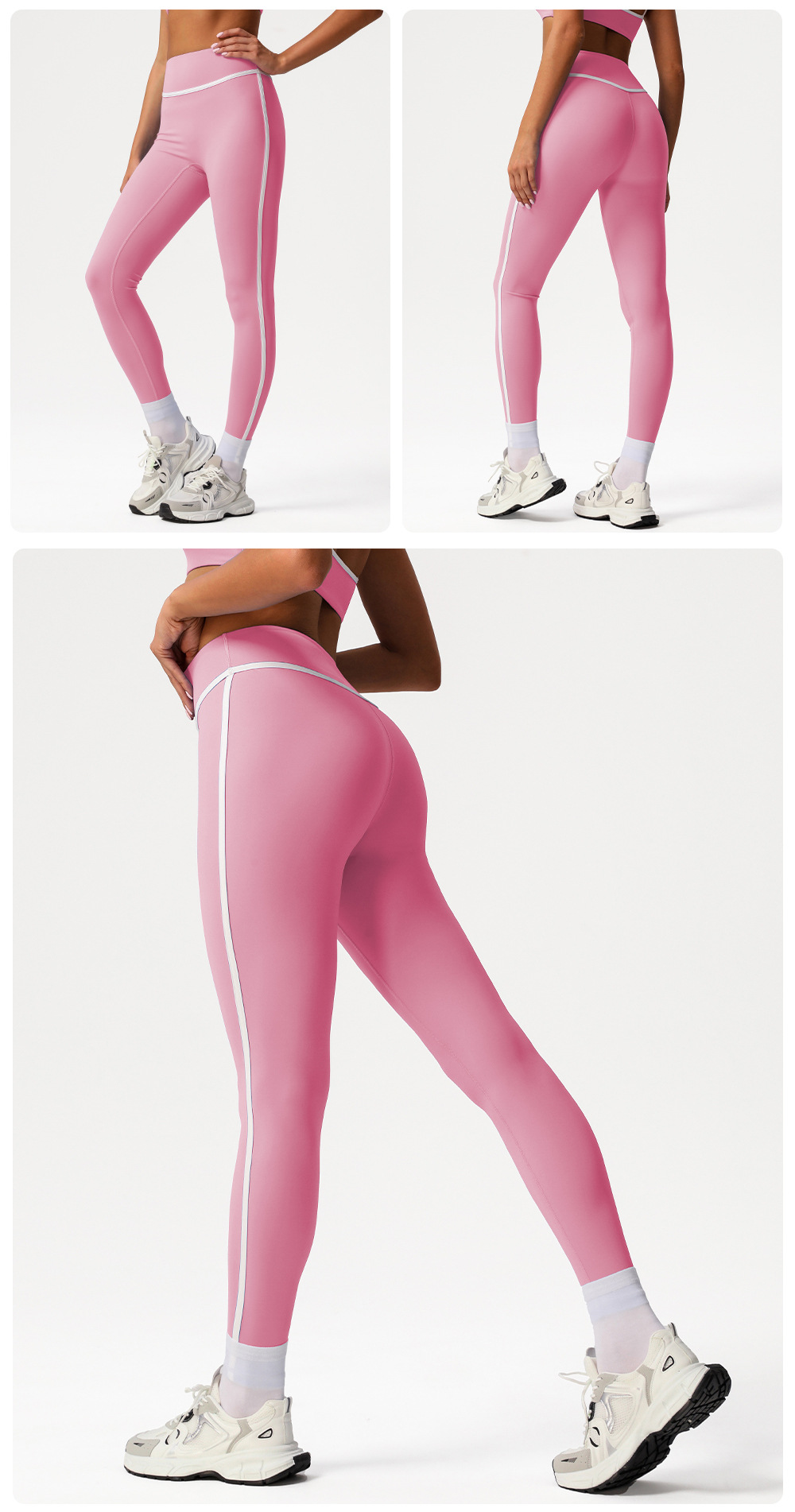 Leggings de yoga para mujer, con diseno de cadera, para correr, fitness, gimnasio, fitness, FGBSM2393