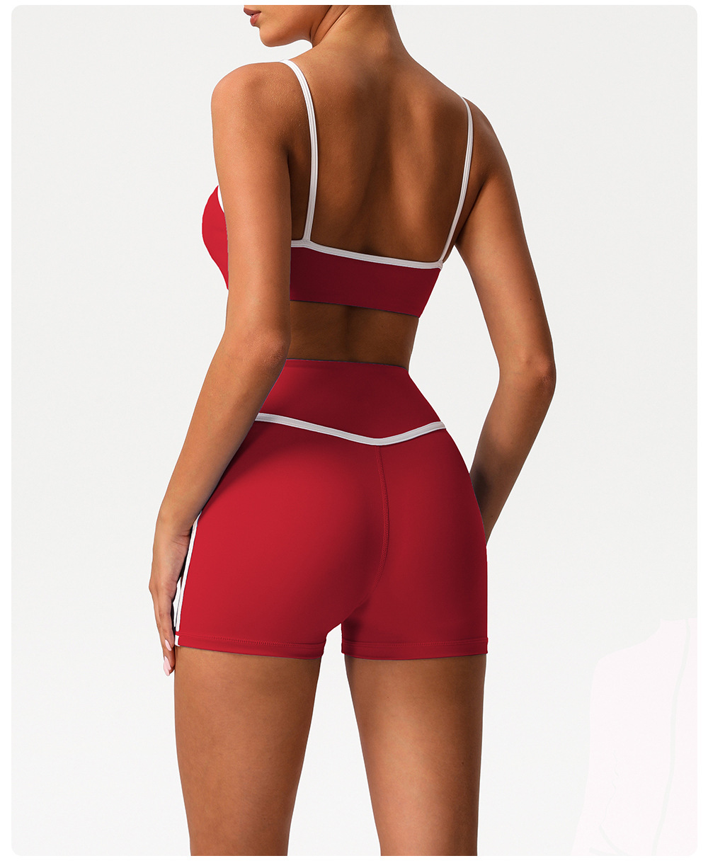 Conjunto de 2 leggings deportivos personalizados para mujer, diseno de línea de cadera, ropa deportiva para gimnasio, FGBSM2393