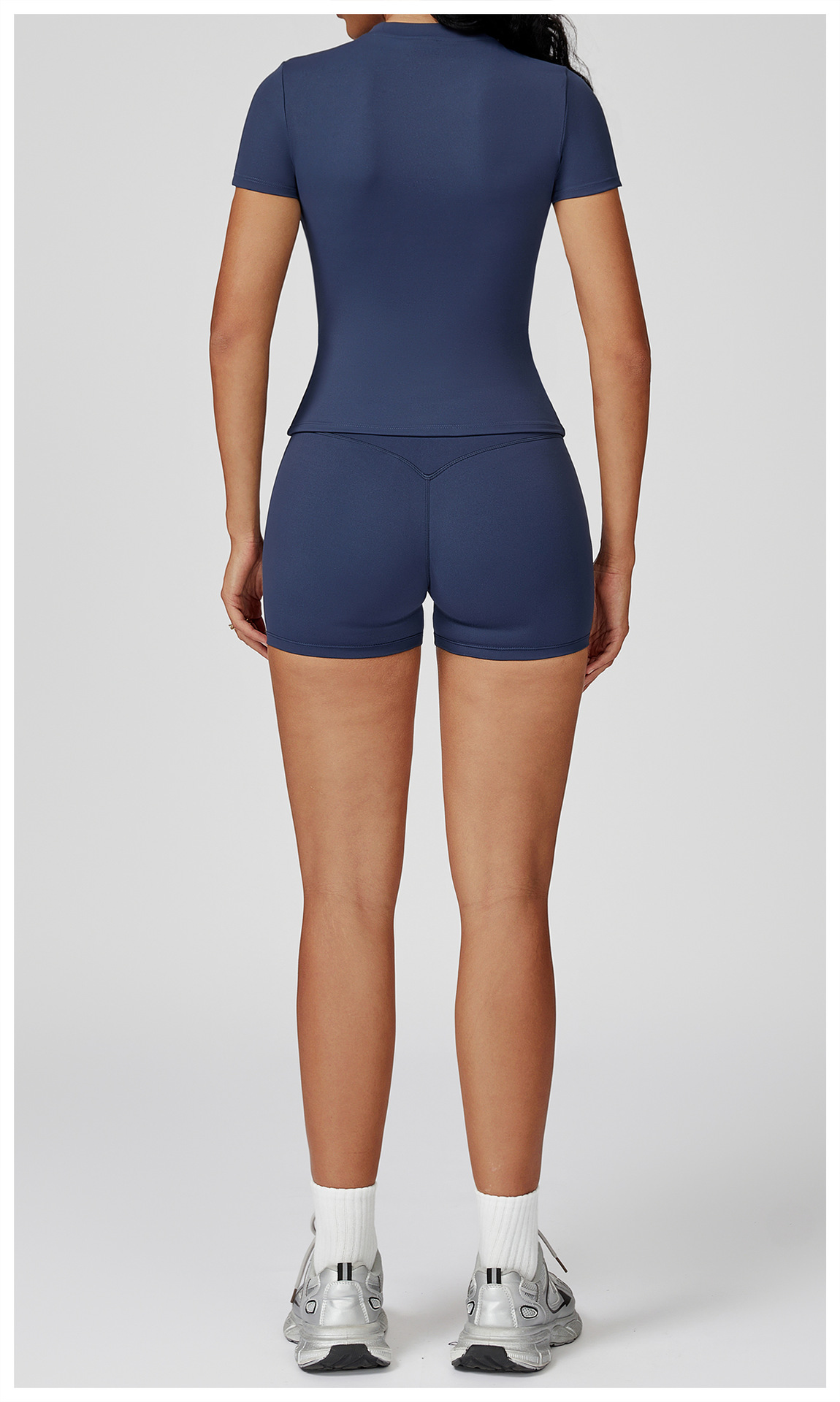 Conjunto deportivo de yoga para mujer, color liso, FGBTZ8455
