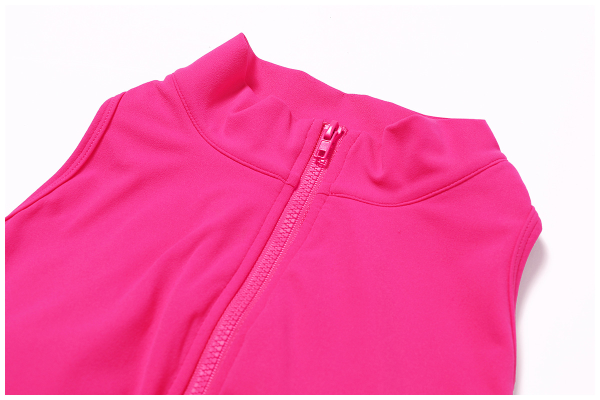 Conjunto de yoga de una pieza para entrenamiento físico, mono deportivo de secado rápido y transpirable con cremallera, mono FGBCLT8594