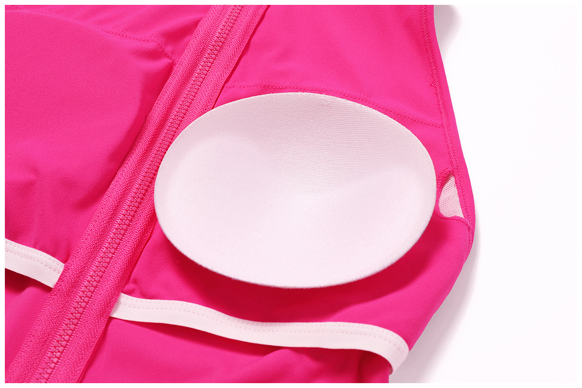 Conjunto de yoga de una pieza para entrenamiento físico, mono deportivo de secado rápido y transpirable con cremallera, mono FGBCLT8594