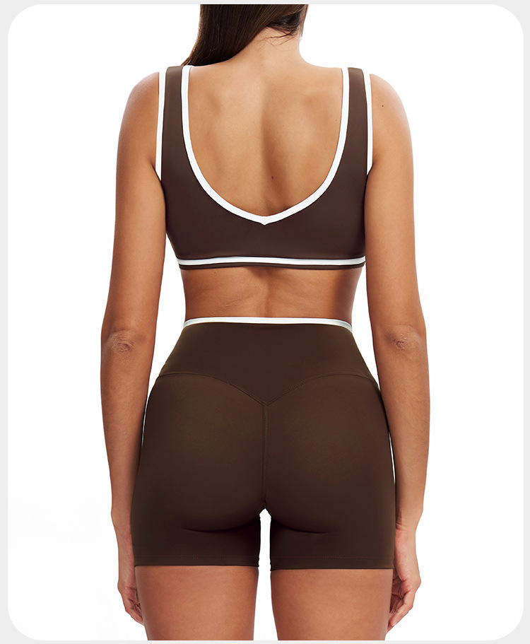 Conjuntos de ropa deportiva para gimnasio y yoga, sin costuras, para mujer, FGBTZ8843