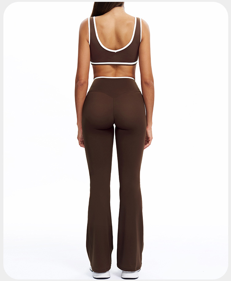 Conjuntos de ropa deportiva para gimnasio y yoga, sin costuras, para mujer, FGBTZ8843