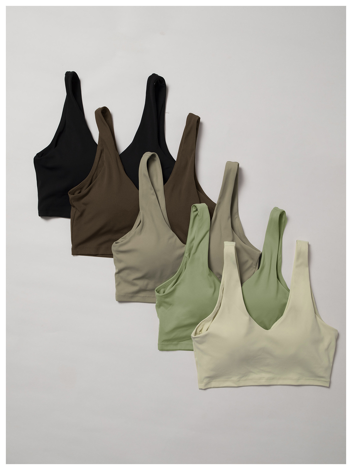Conjunto de yoga deportivo suave de cuatro piezas para mujer, ropa deportiva para gimnasio y fitness, FGBTZ8232