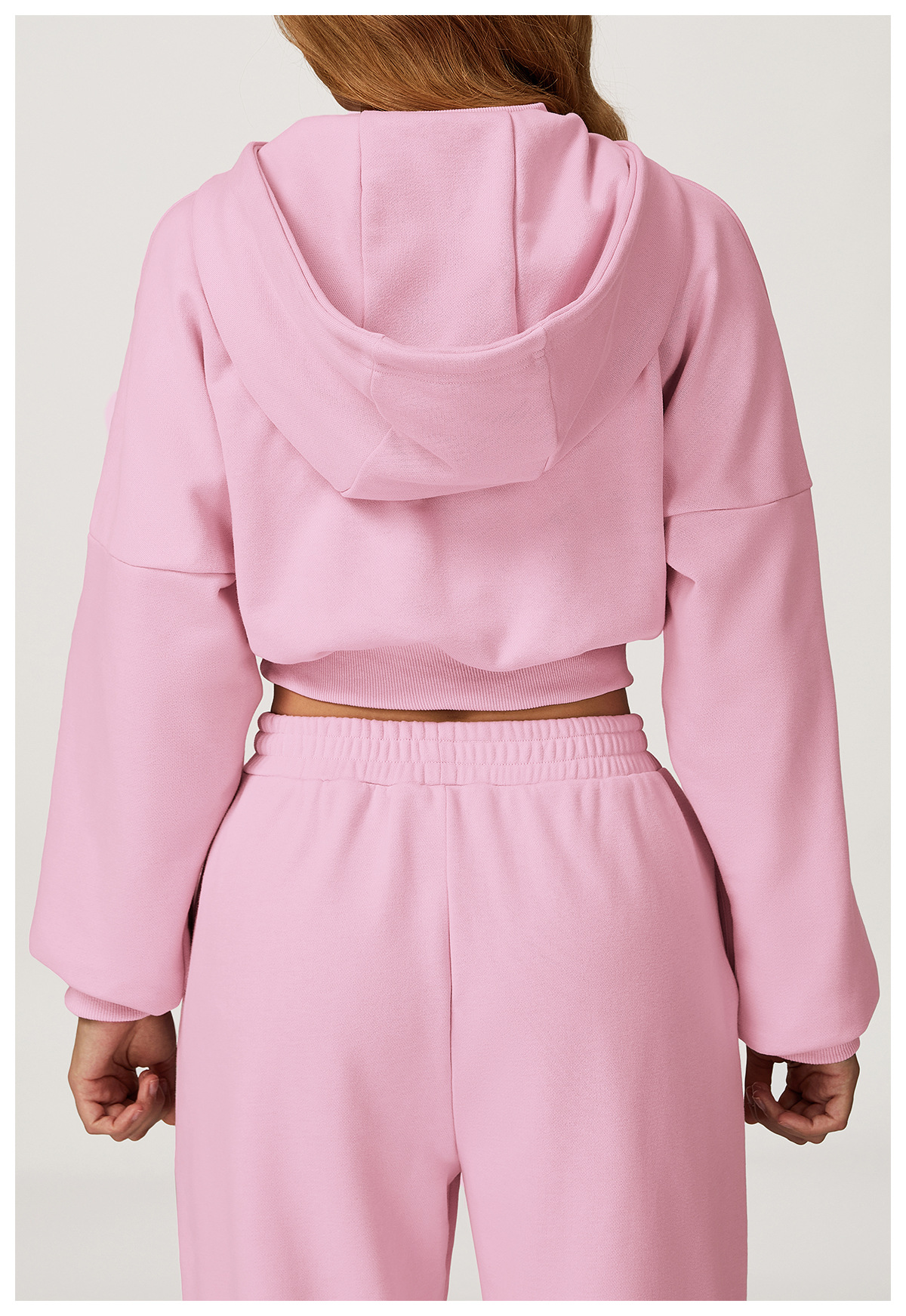 Conjunto deportivo informal de dos piezas de manga larga para mujer, cómodo, para fitness, running, yoga, sudadera con cintura alta, FGBTZ4507